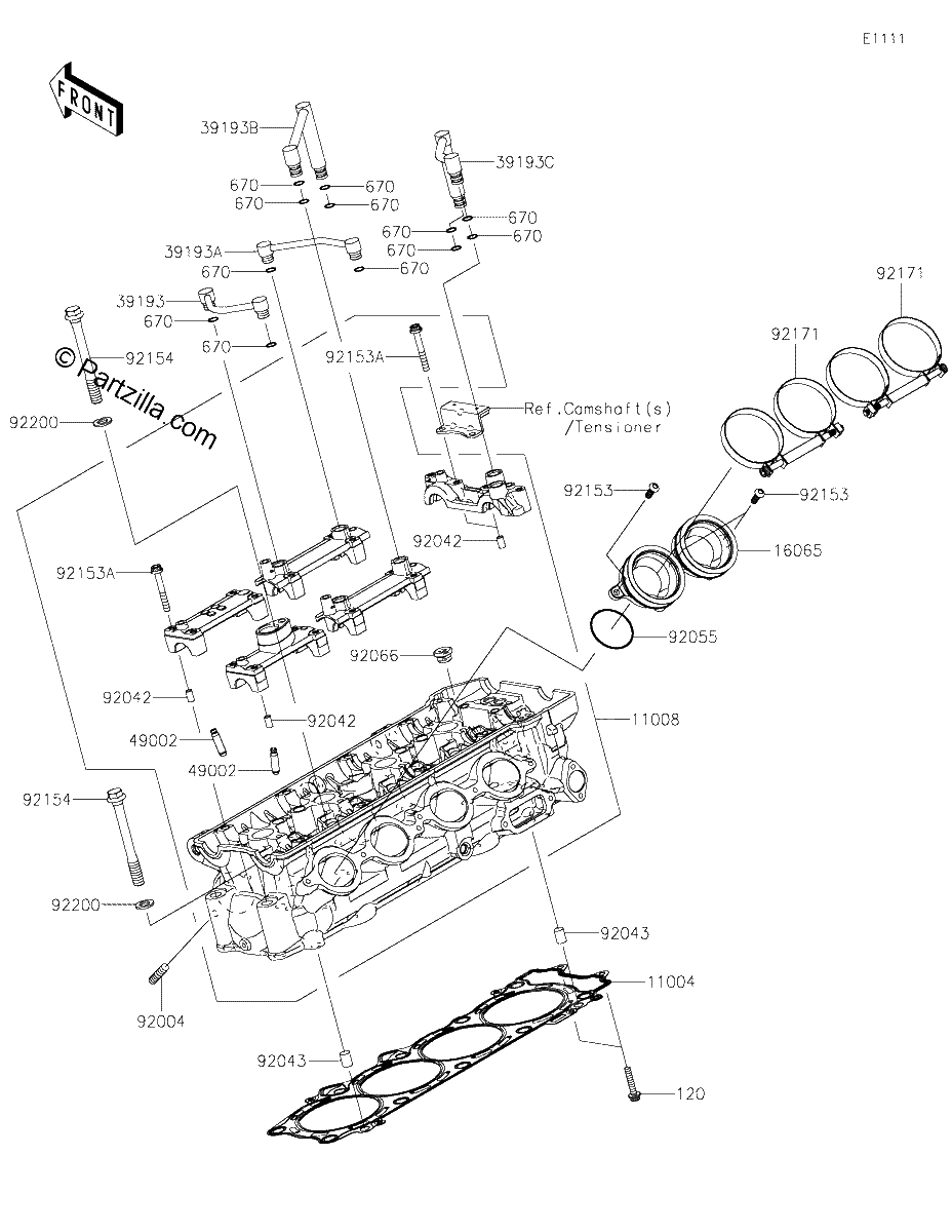 Diagrama de CYLINDER HEAD