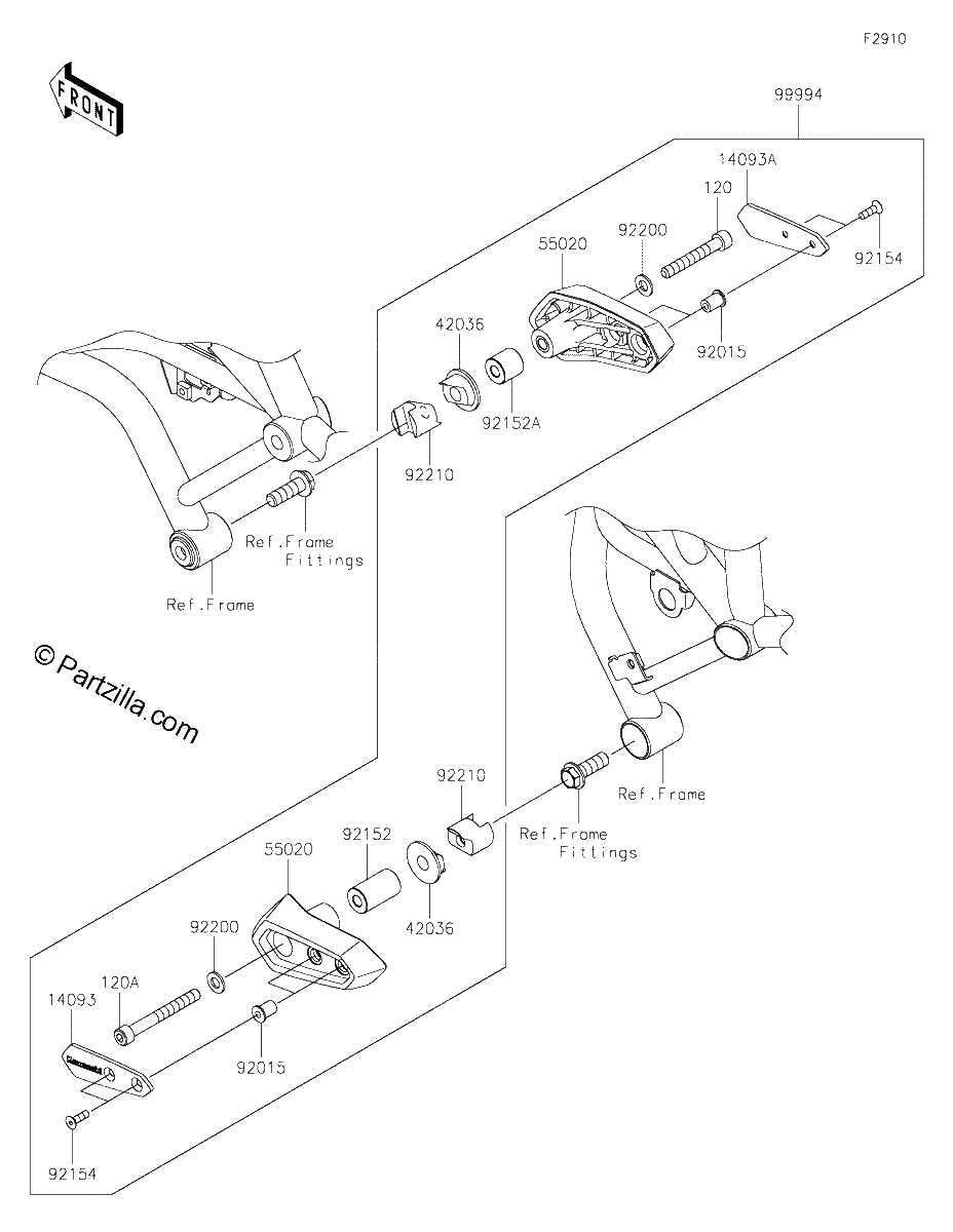Diagrama de ACCESSORY FRAME SLIDER