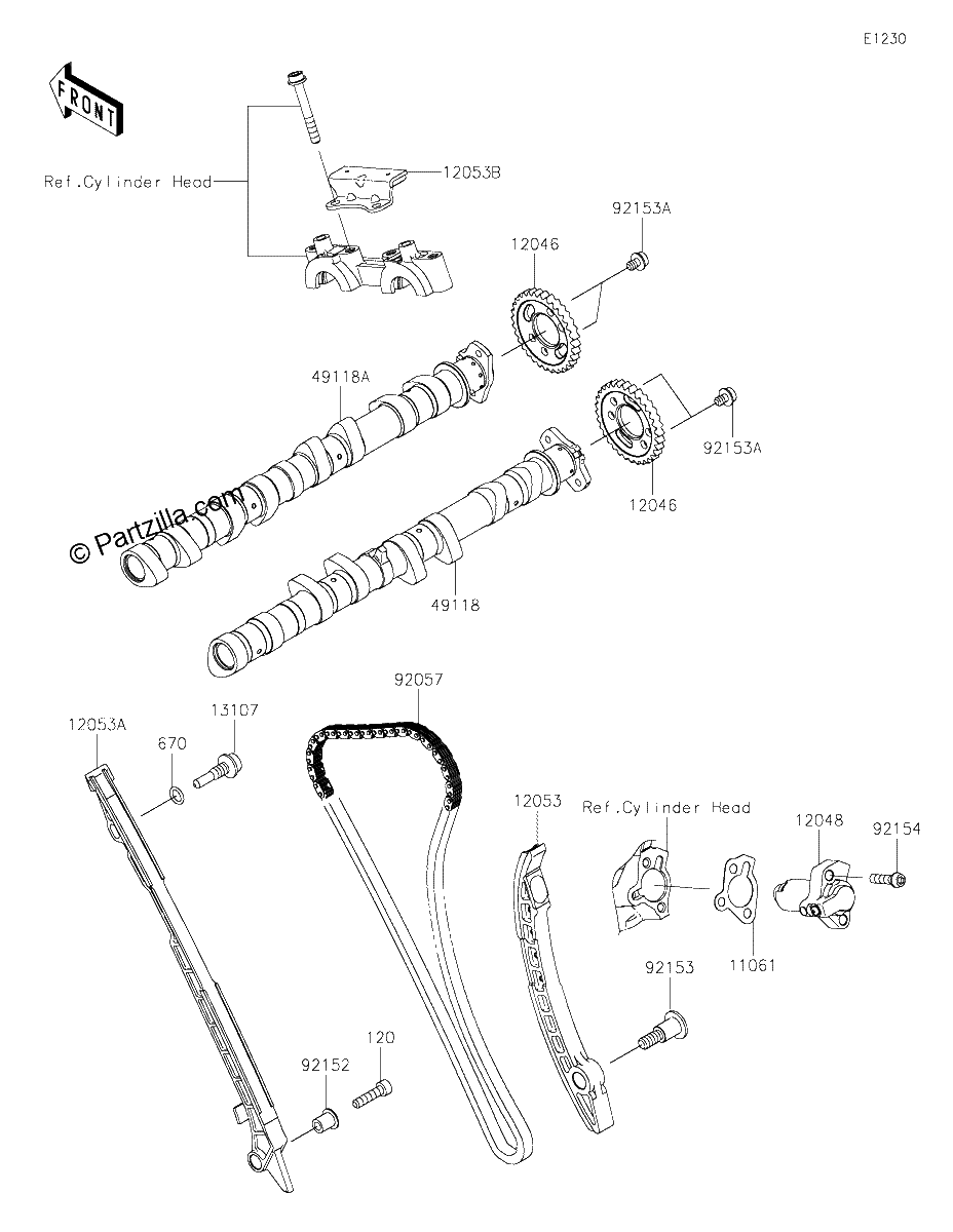 Diagrama de CAMSHAFT S TENSIONER