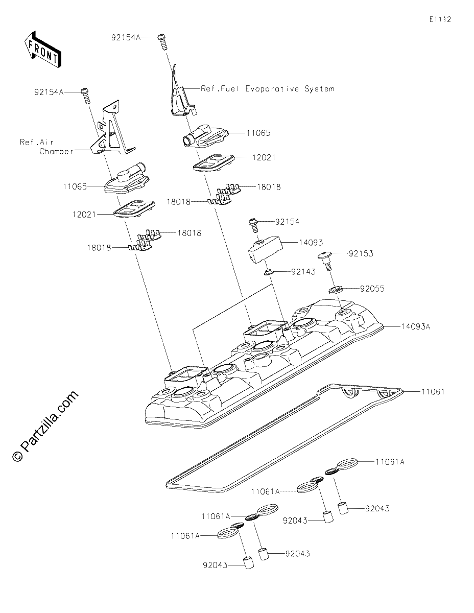 Diagrama de CYLINDER HEAD COVER