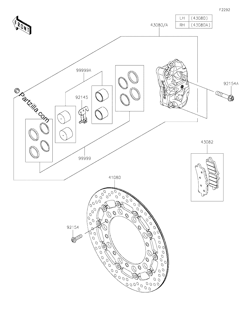 Diagrama de FRONT BRAKE