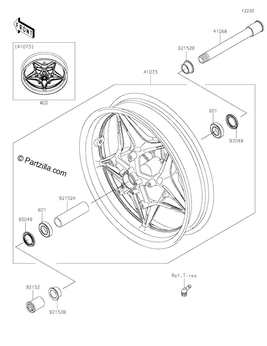 Diagrama de FRONT WHEEL