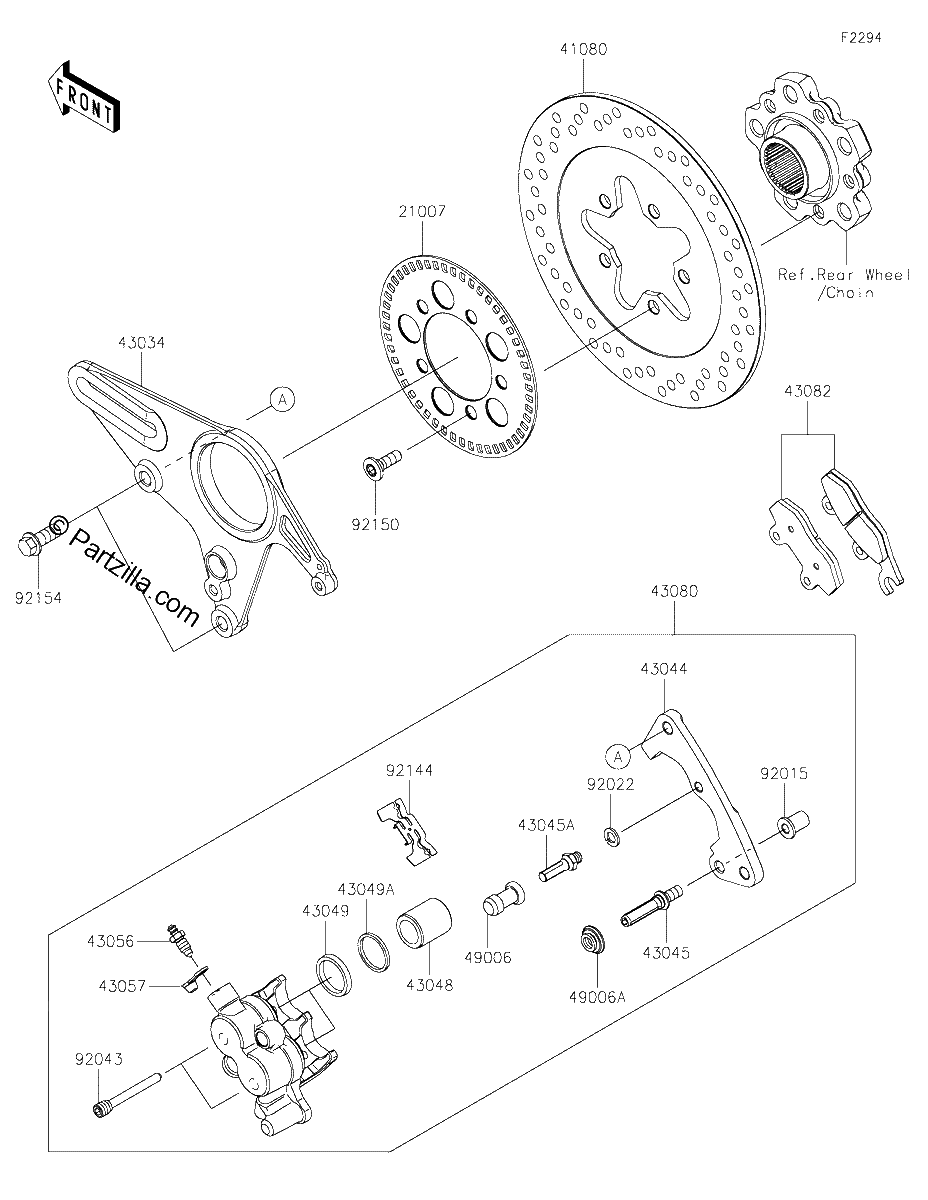 Diagrama de REAR BRAKE