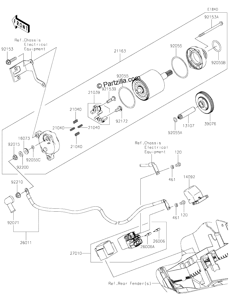 Diagrama de STARTER MOTOR