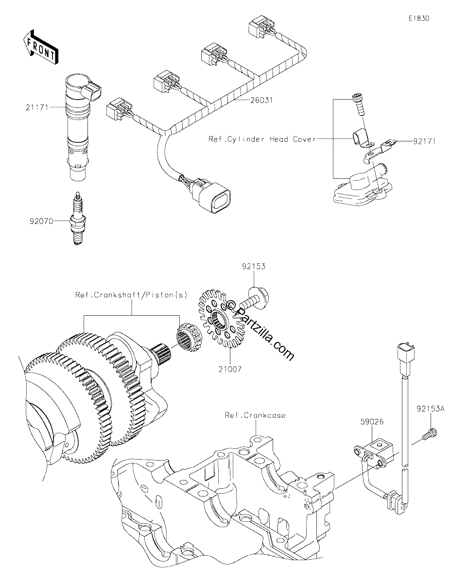 Diagrama de IGNITION SYSTEM