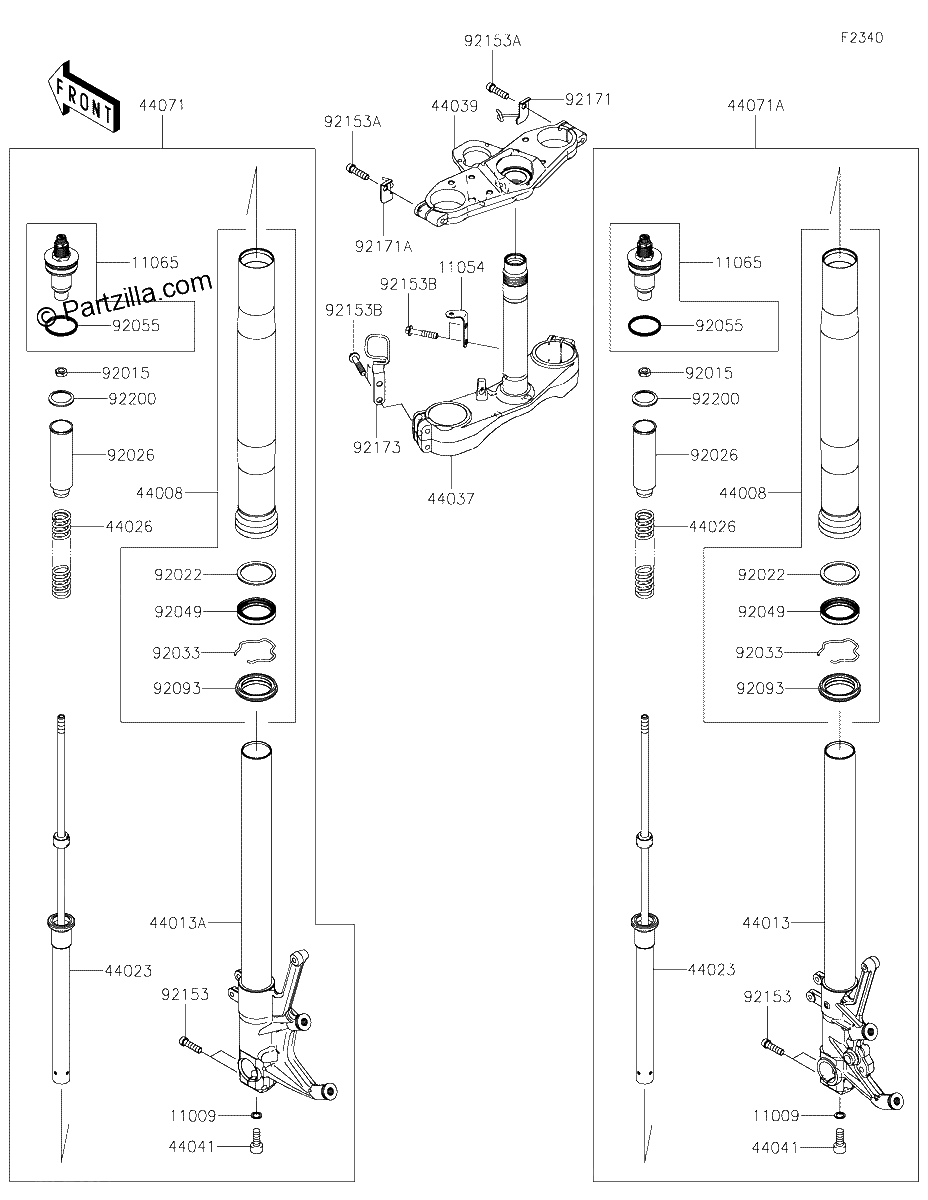 Diagrama de FRONT FORK