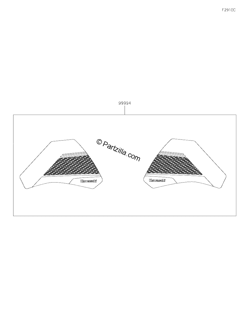 Diagrama de ACCESSORY TANK PAD