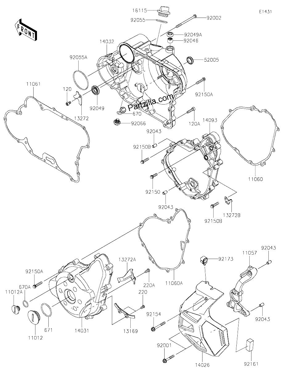 Diagrama de ENGINE COVER S