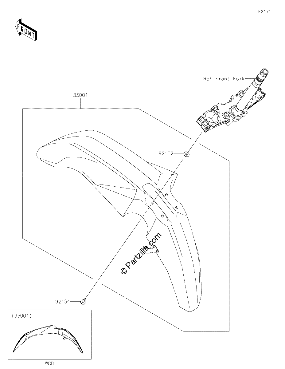 Diagrama de FRONT FENDER S