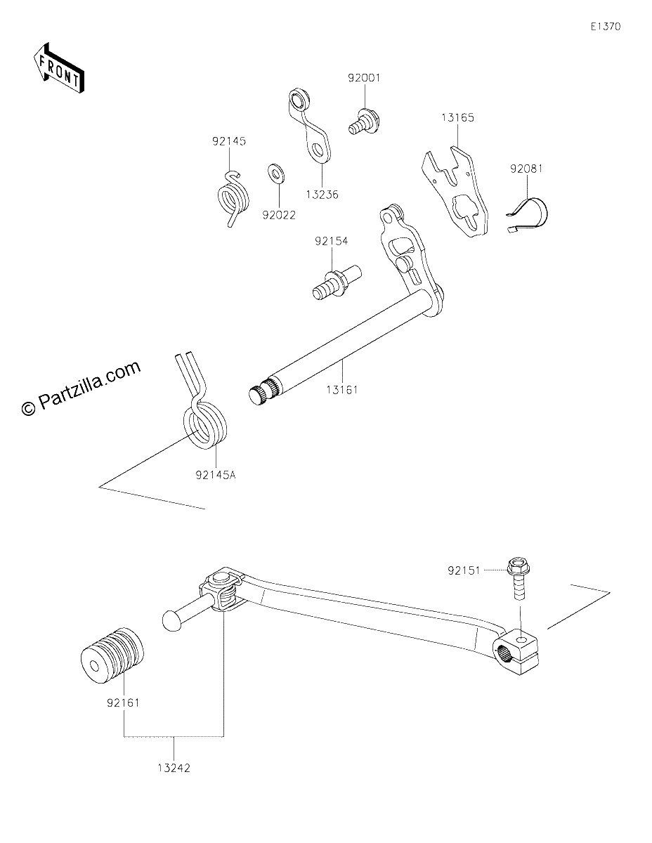 Diagrama de GEAR CHANGE MECHANISM