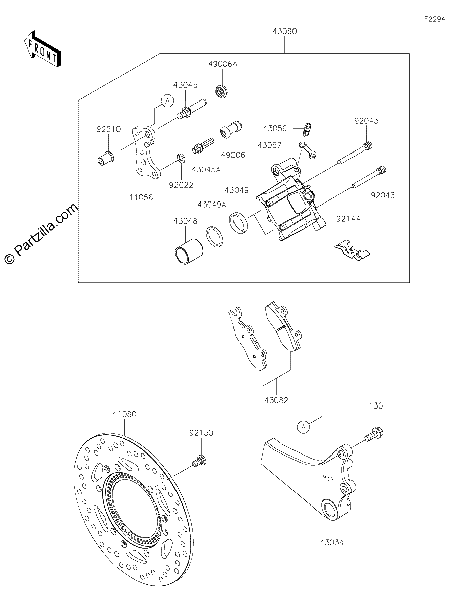 Diagrama de REAR BRAKE