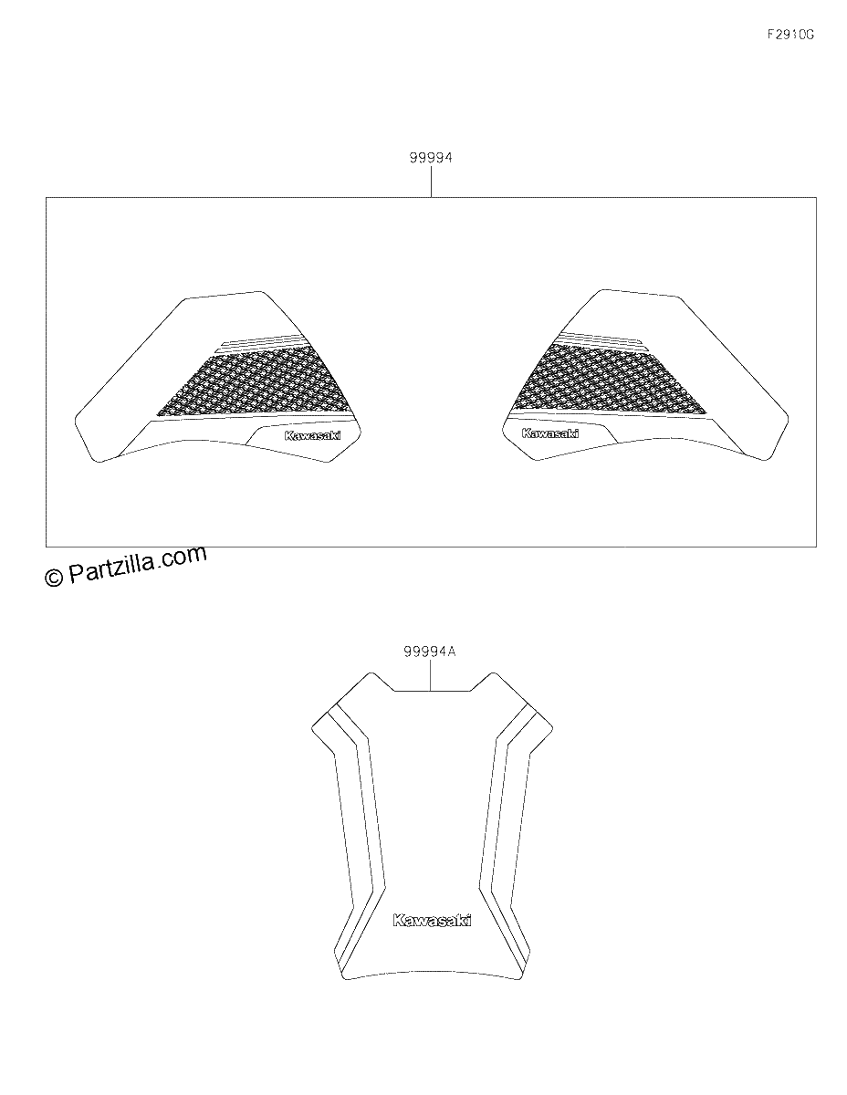 Diagrama de ACCESSORY TANK PAD