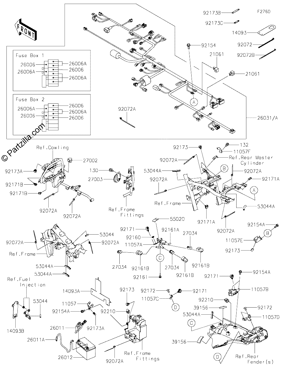 Diagrama de CHASSIS ELECTRICAL EQUIPMENT