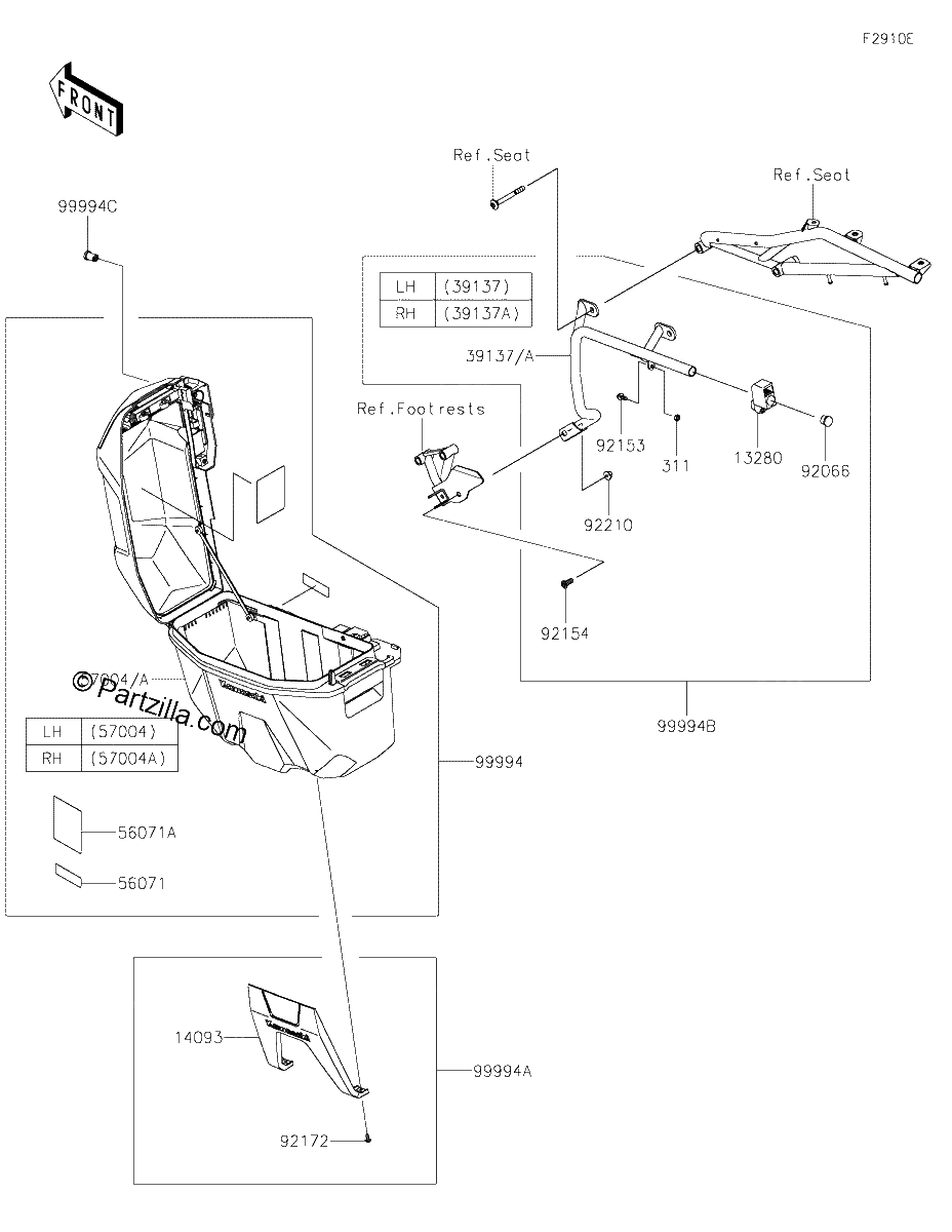 Diagrama de ACCESSORY PANNIER CASE
