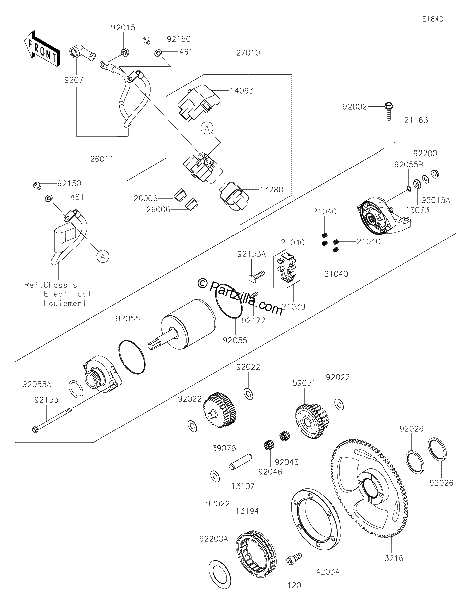 Diagrama de STARTER MOTOR