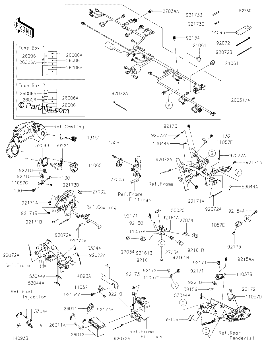 Diagrama de CHASSIS ELECTRICAL EQUIPMENT