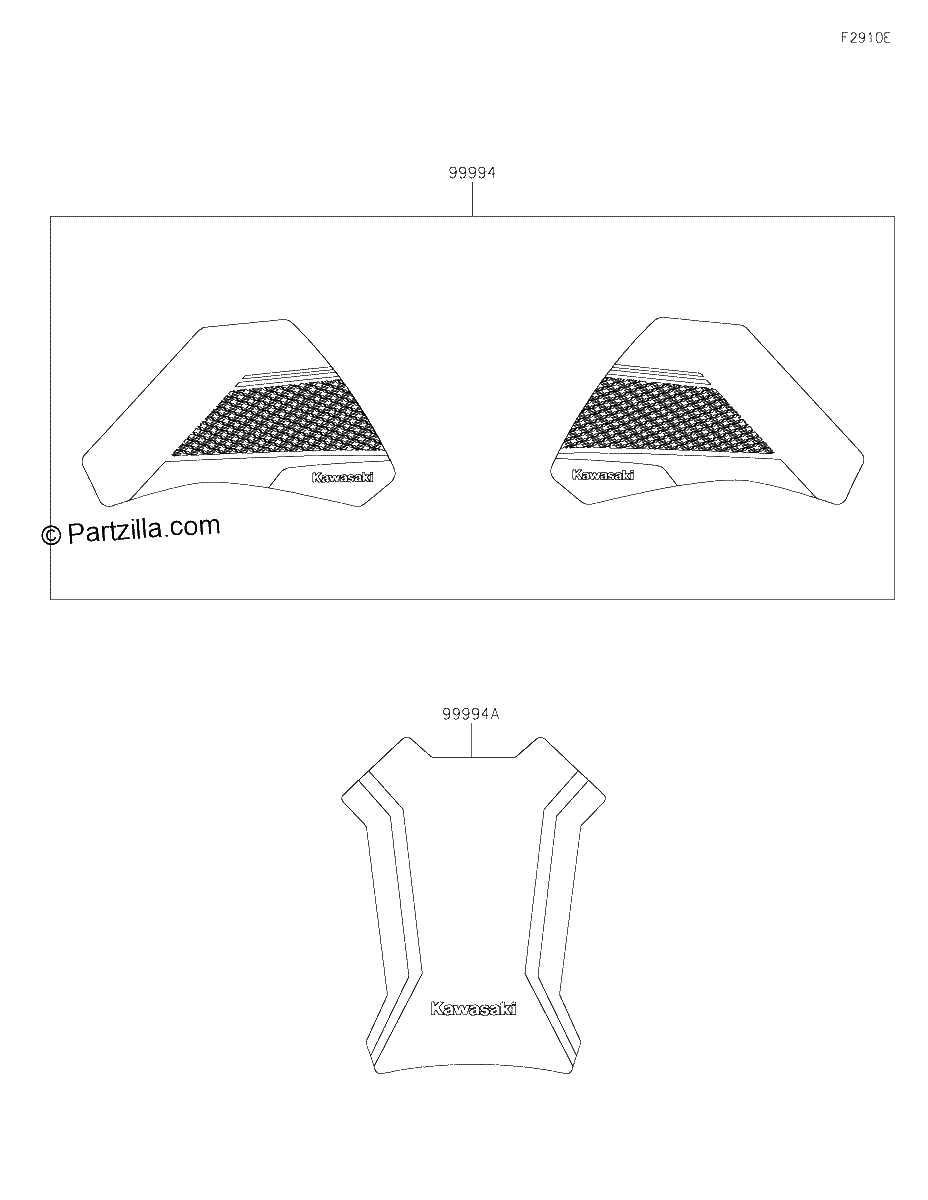 Diagrama de ACCESSORY TANK PAD