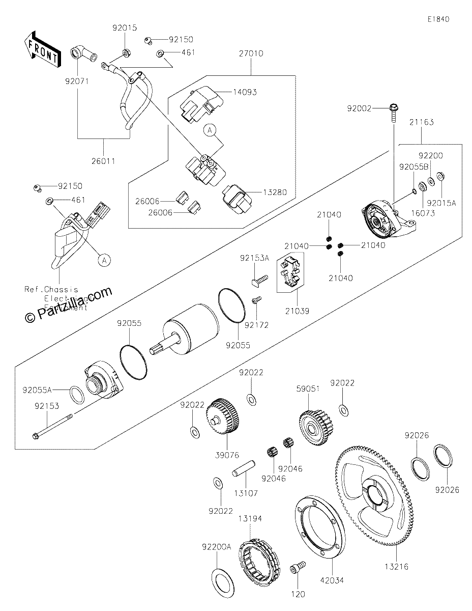 Diagrama de STARTER MOTOR