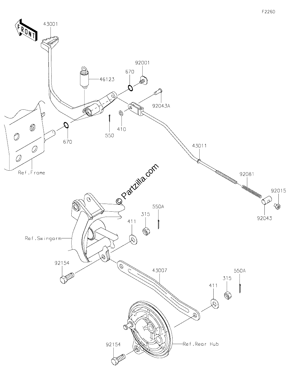 Diagrama de BRAKE PEDAL