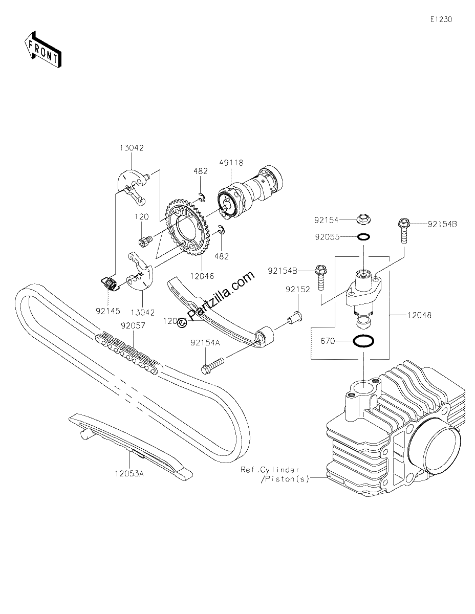 Diagrama de CAMSHAFT S TENSIONER