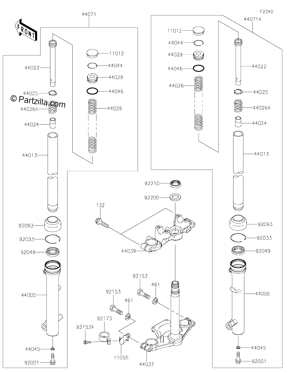 Diagrama de FRONT FORK