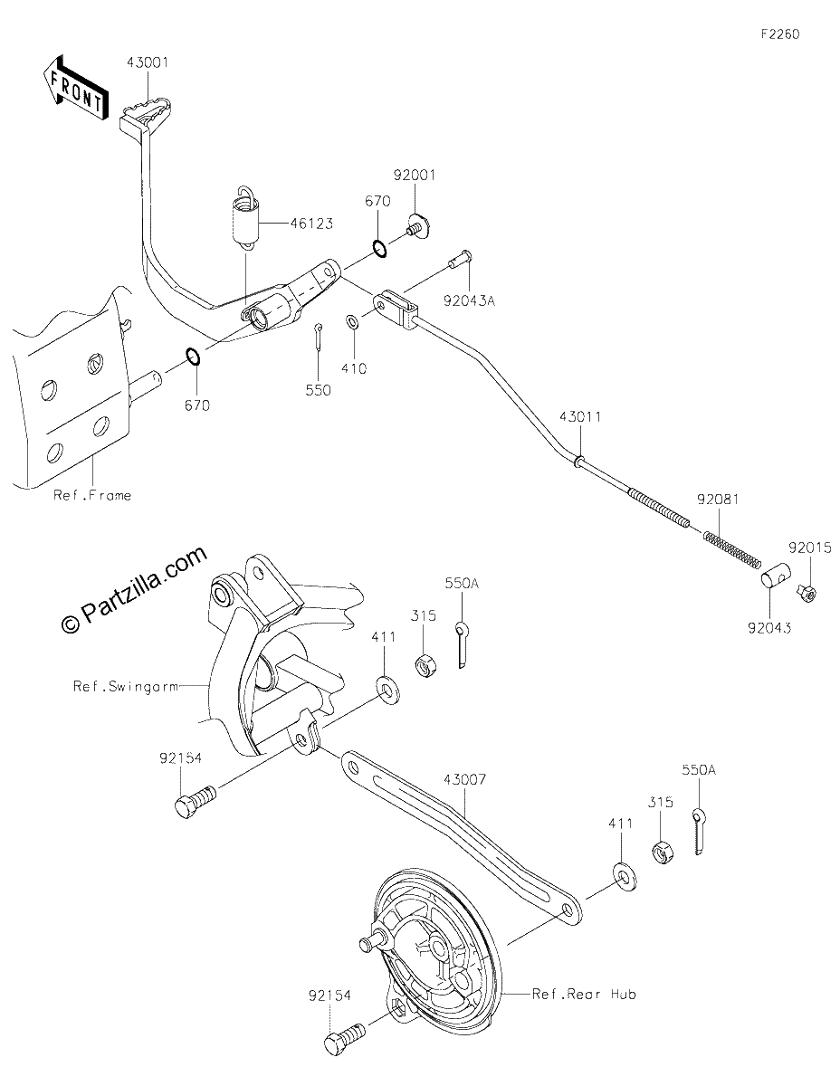 Diagrama de BRAKE PEDAL