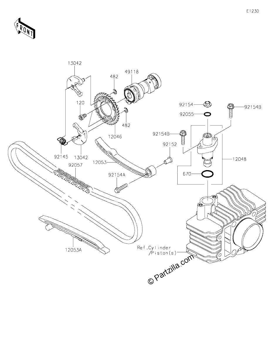 Diagrama de CAMSHAFT S TENSIONER