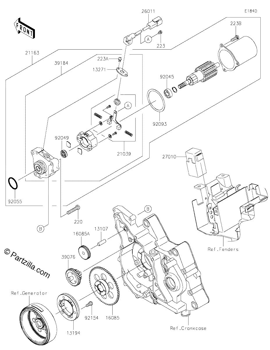 Diagrama de STARTER MOTOR