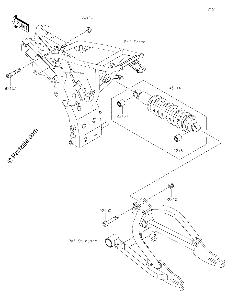 Diagrama de SUSPENSION SHOCK ABSORBER