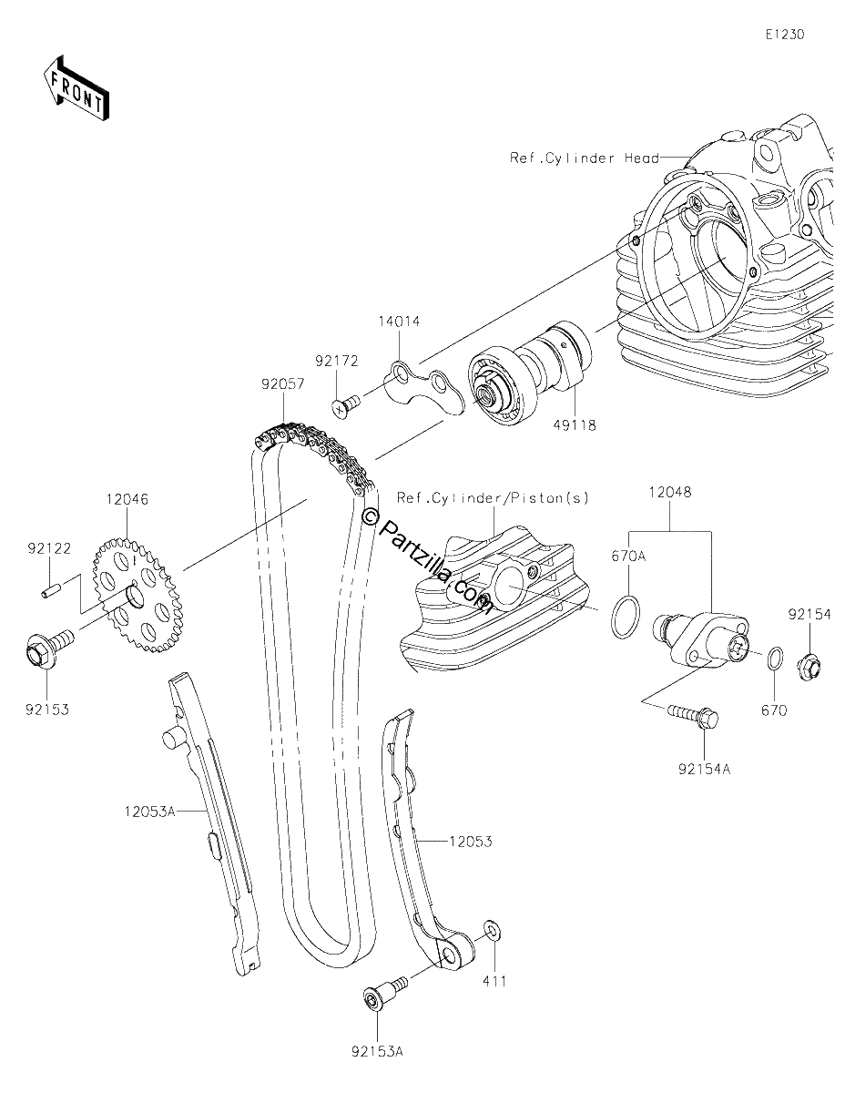 Diagrama de CAMSHAFT S TENSIONER