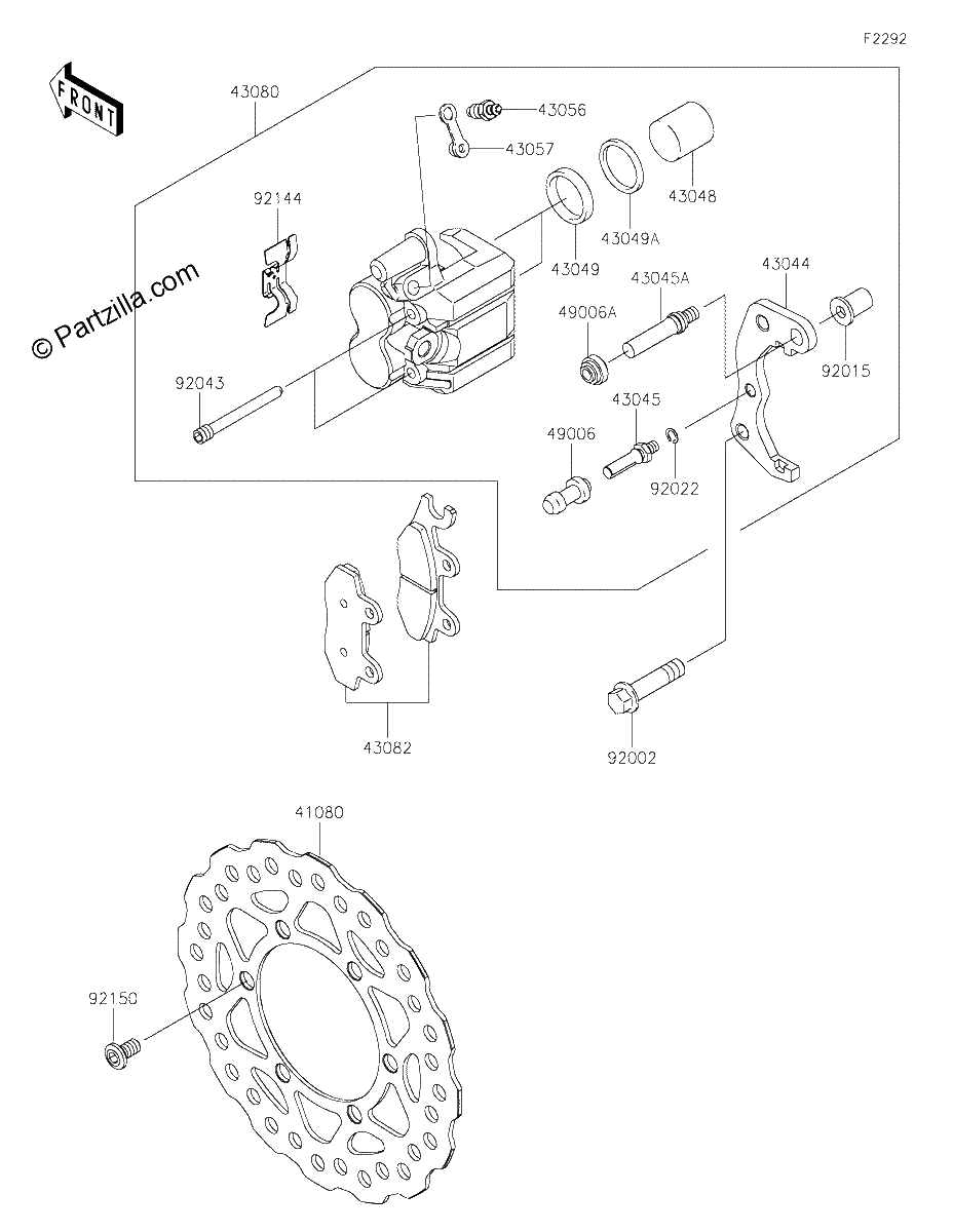 Diagrama de FRONT BRAKE