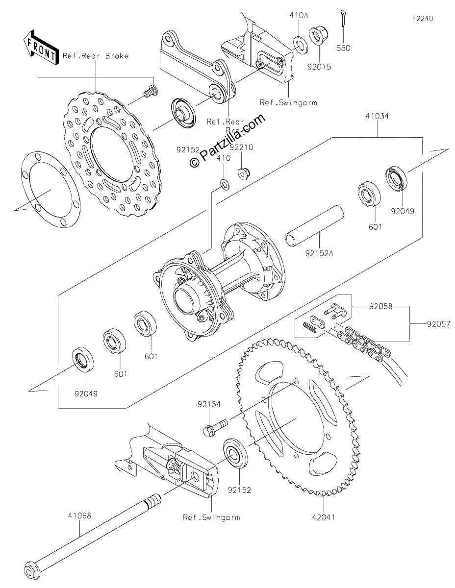 Diagrama de REAR HUB