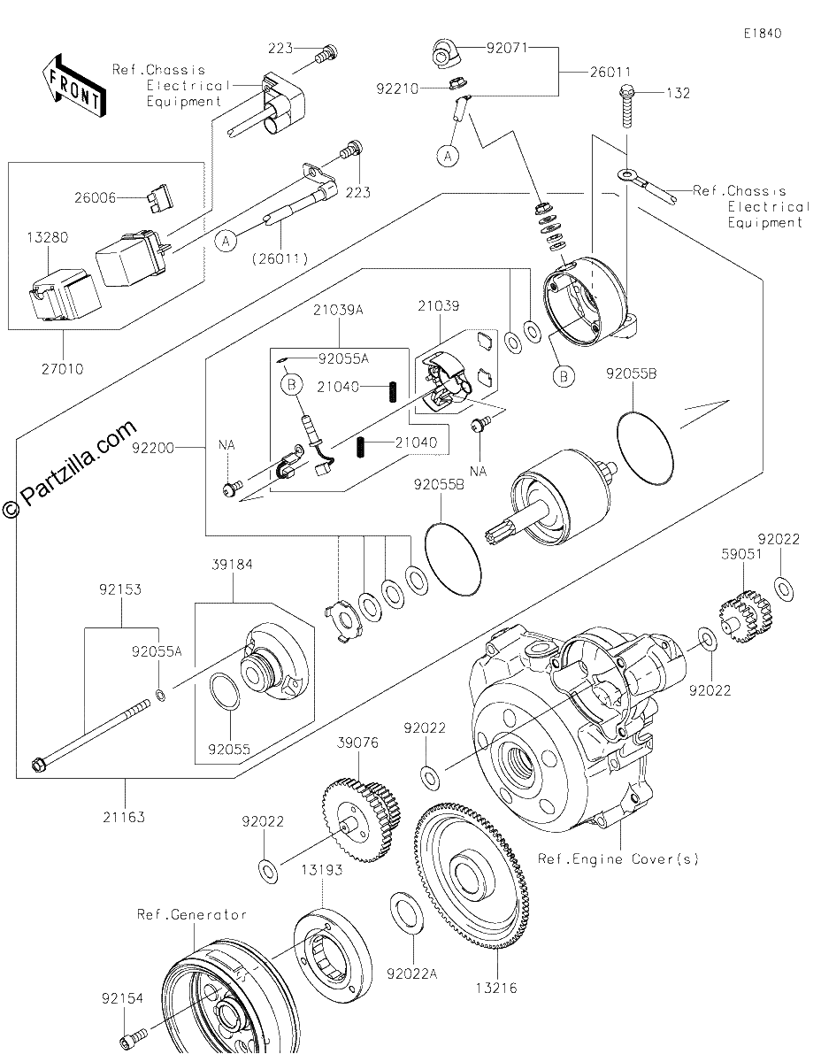 Diagrama de STARTER MOTOR