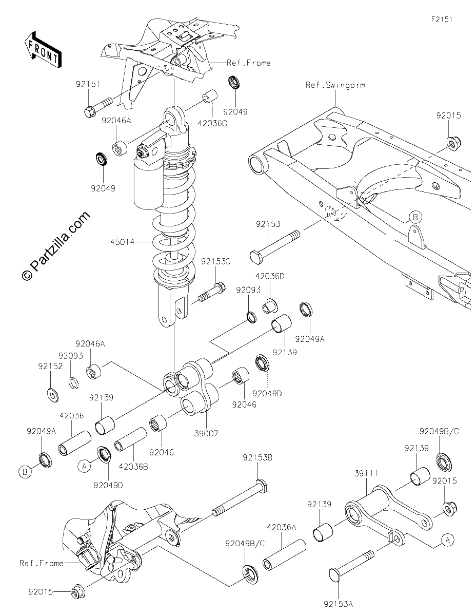 Diagrama de SUSPENSION SHOCK ABSORBER