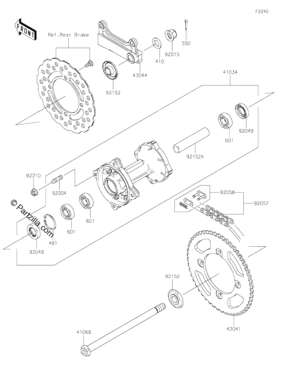 Diagrama de REAR HUB