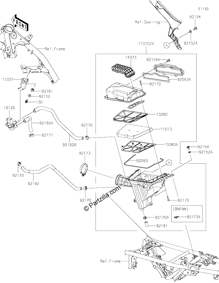 Diagrama de AIR CLEANER