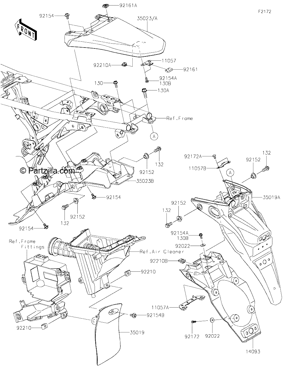 Diagrama de REAR FENDER S