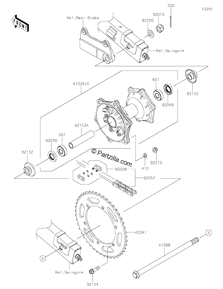 Diagrama de REAR HUB