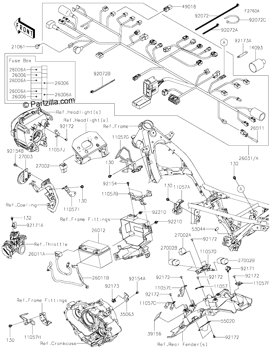 Diagrama de CHASSIS ELECTRICAL EQUIPMENT BNSNN BNSNL