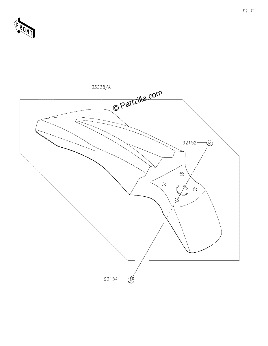 Diagrama de FRONT FENDER S
