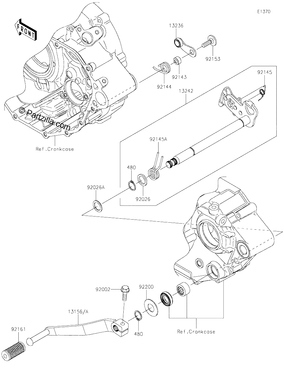 Diagrama de GEAR CHANGE MECHANISM
