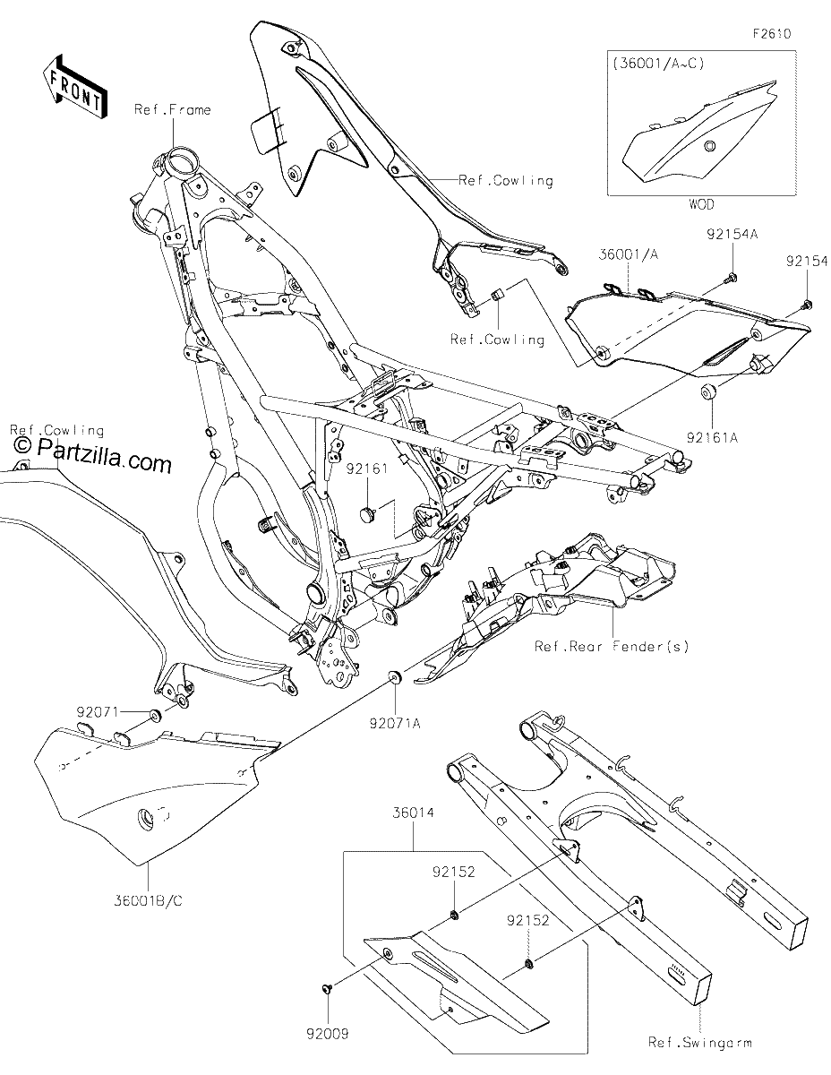 Diagrama de SIDE COVERS CHAIN COVER