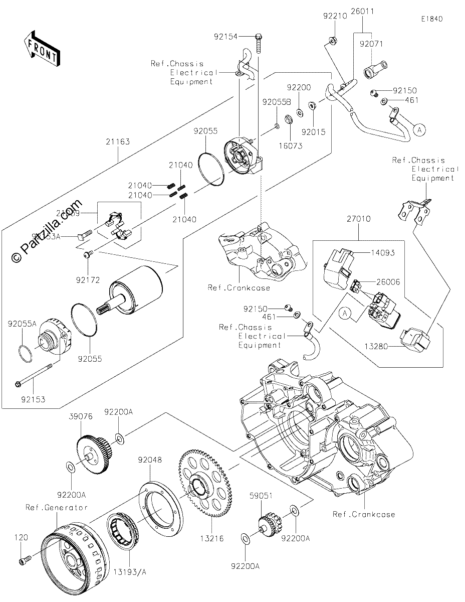 Diagrama de STARTER MOTOR
