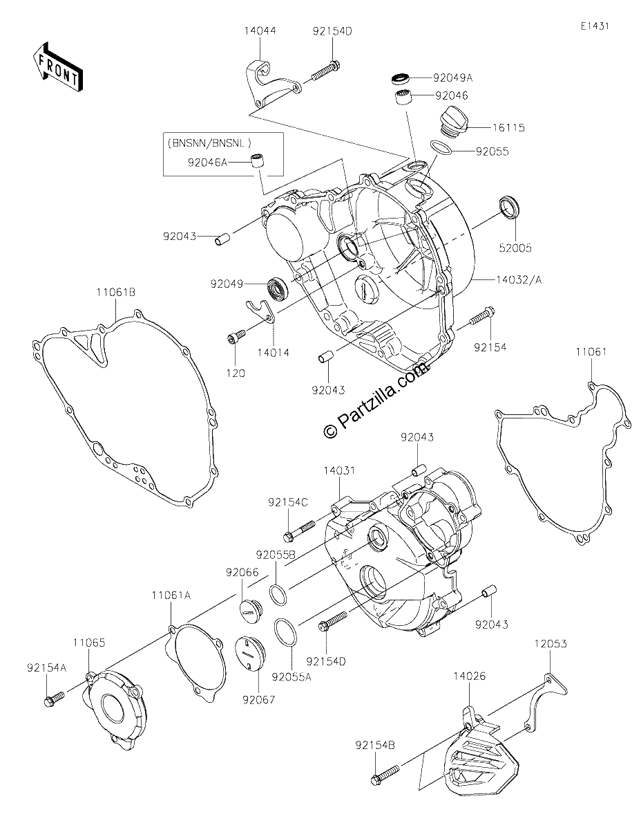 Diagrama de ENGINE COVER S