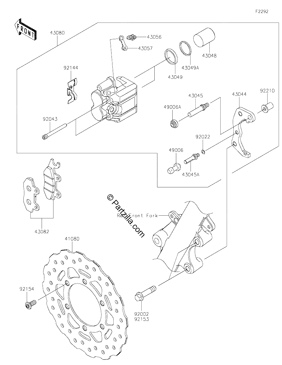 Diagrama de FRONT BRAKE