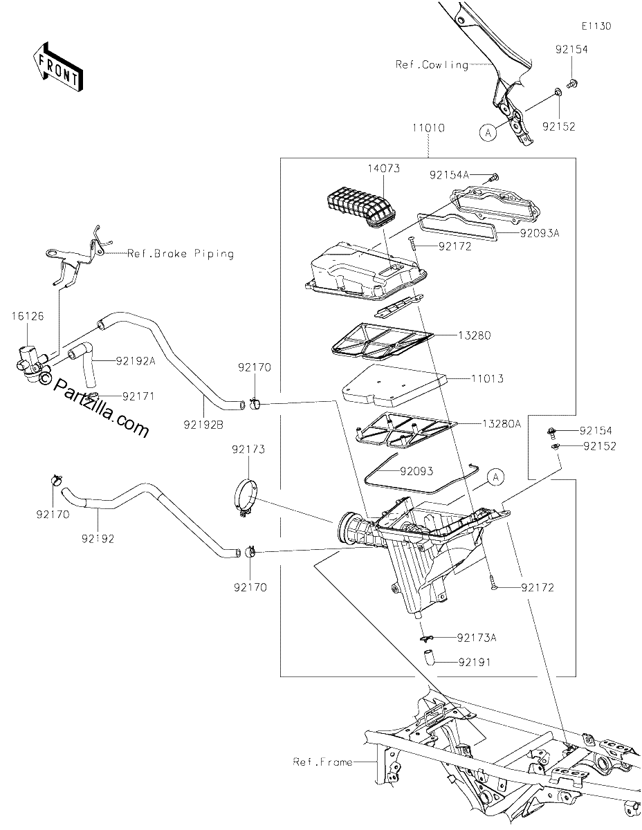 Diagrama de AIR CLEANER