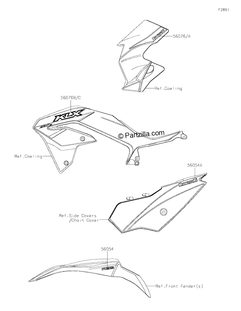 Diagrama de DECALS L GREEN