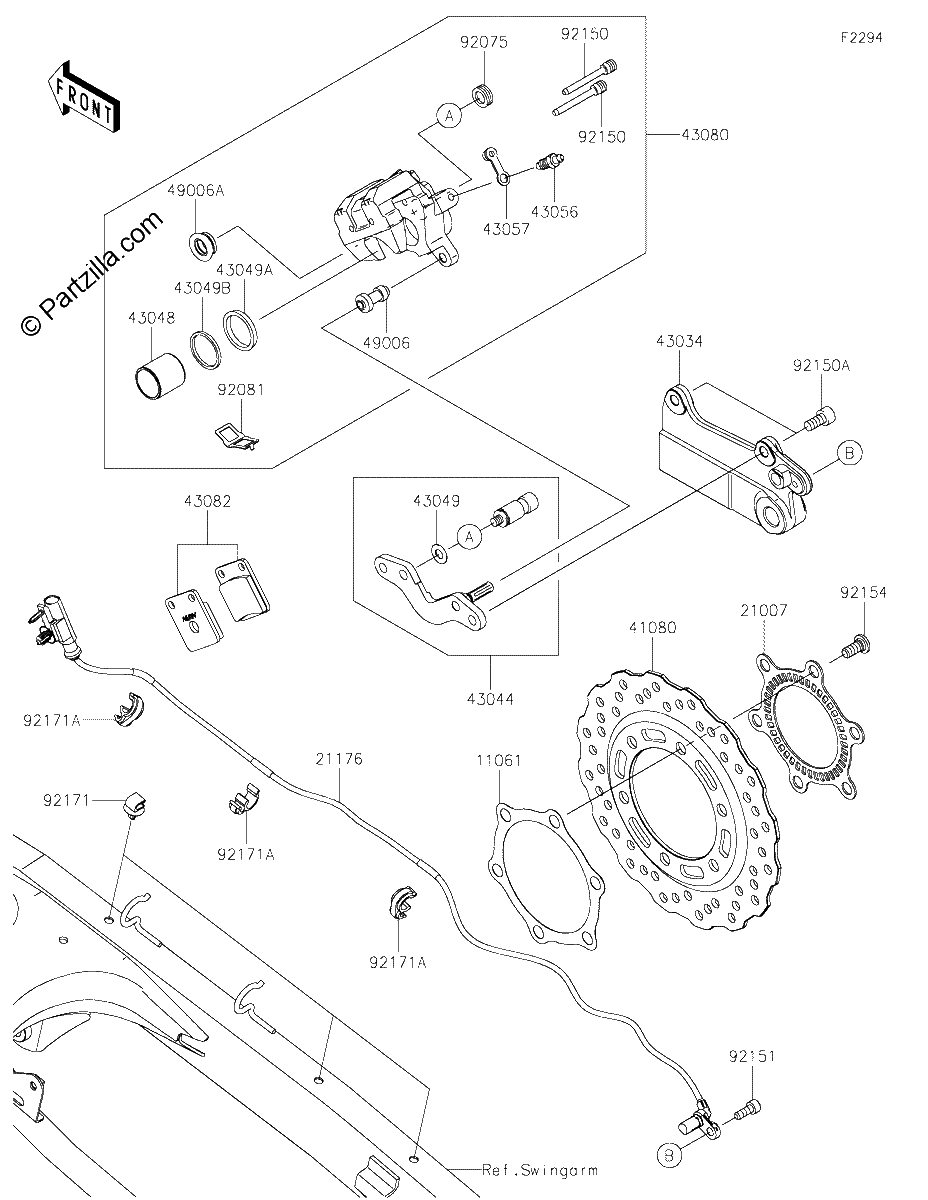Diagrama de REAR BRAKE
