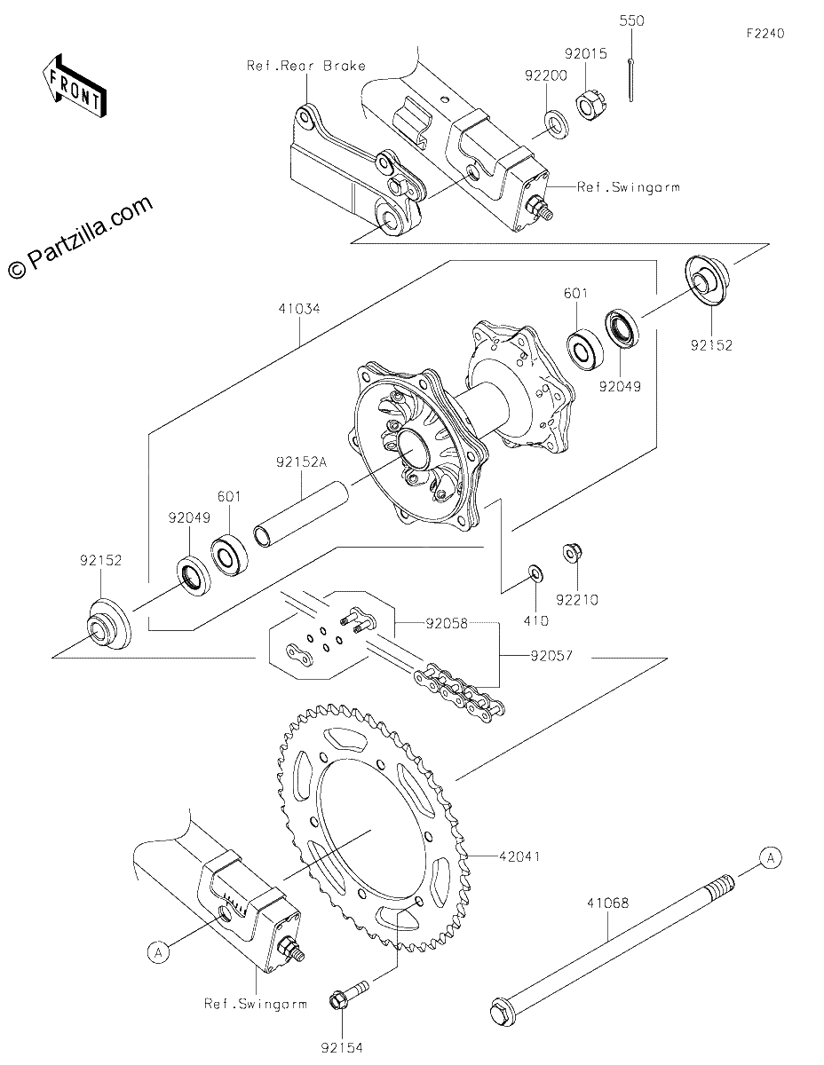 Diagrama de REAR HUB