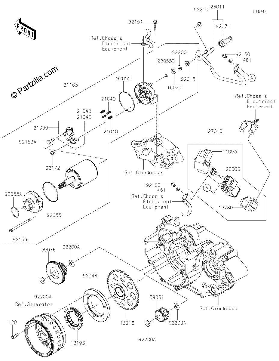 Diagrama de STARTER MOTOR